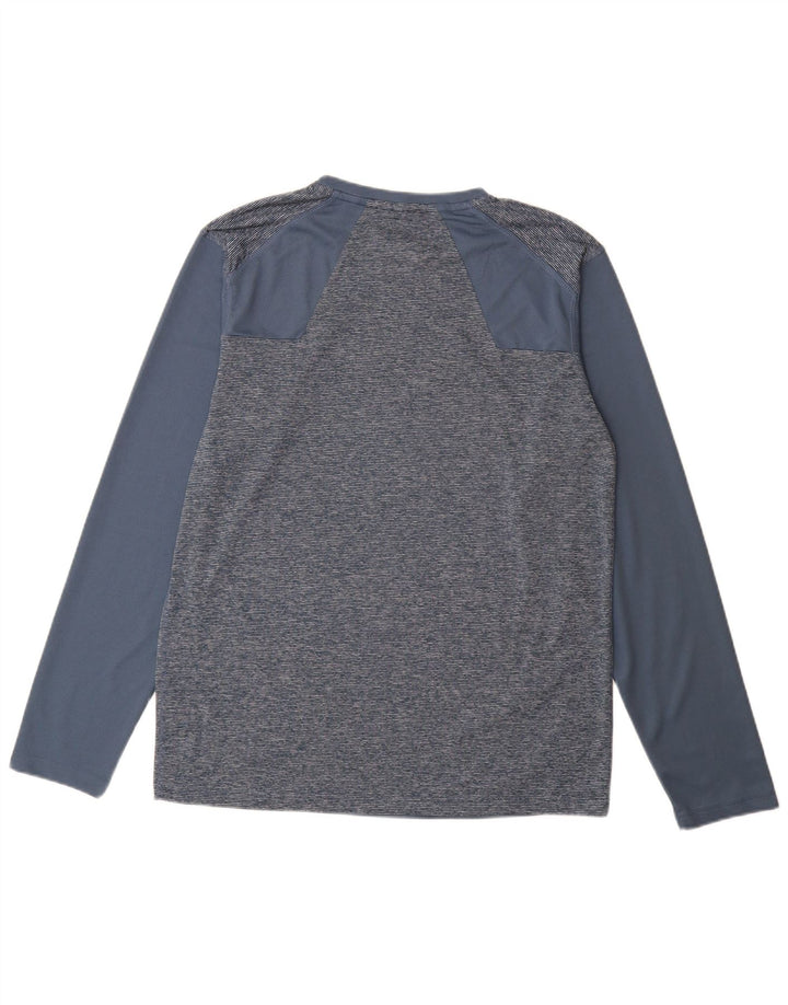 Mountain Warehouse Haut à manches longues pour homme en polyester color block bleu moyen