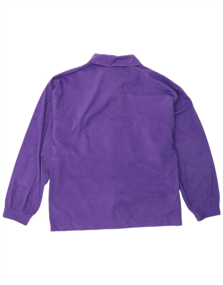 VERTICAL Veste de survêtement en velours pour homme Violet moyen Colourblock