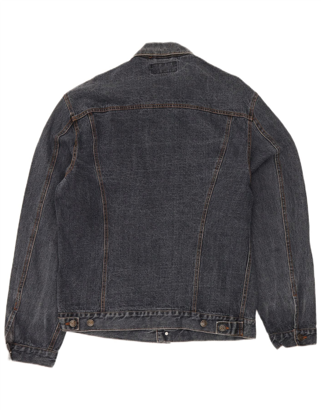 VINTAGE Veste en jean homme UK 44 2XL Coton bleu