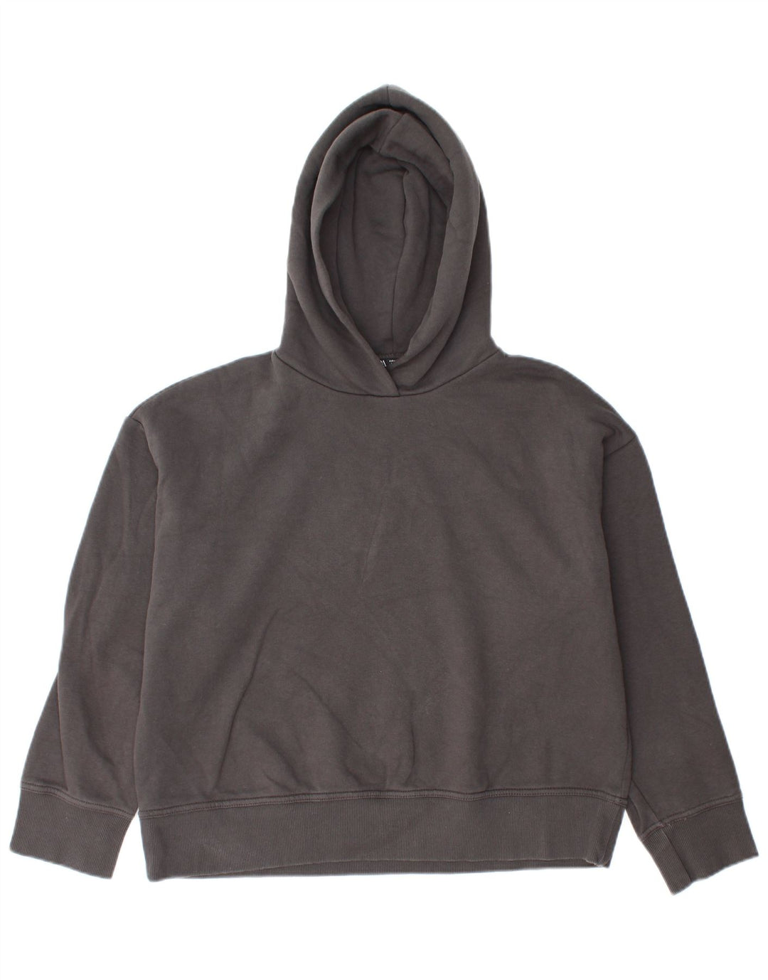 Zara Pull à capuche surdimensionné pour femme UK 44 en coton gris moyen