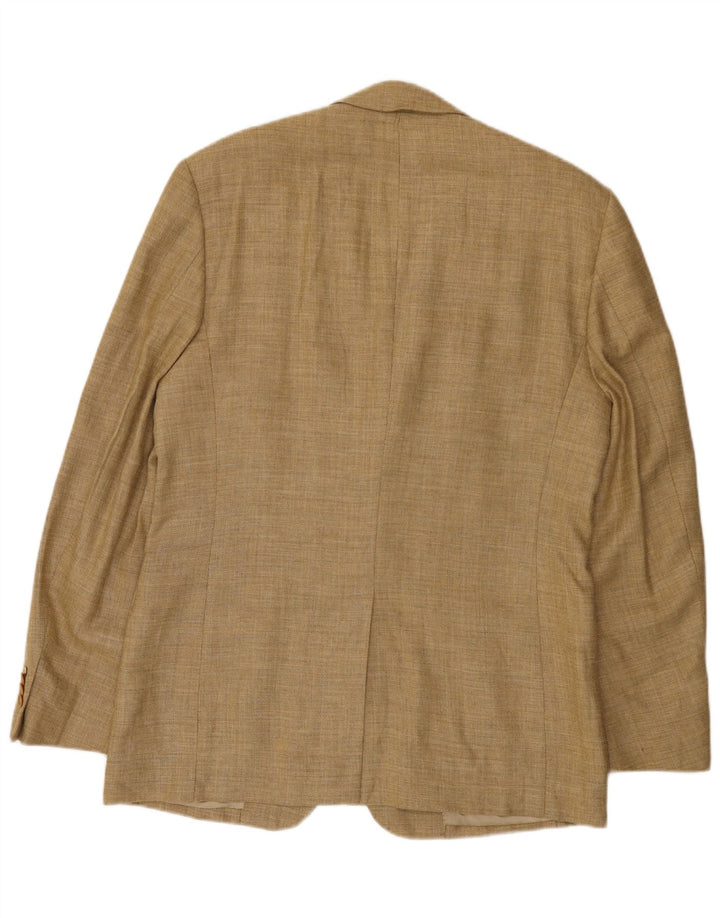 ZARA Veste blazer à 3 boutons pour homme EU 52 Grande rayonne beige