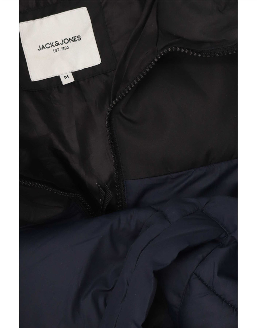 Jack & Jones Veste matelassée pour homme UK 38 Bleu marine moyen Colourblock