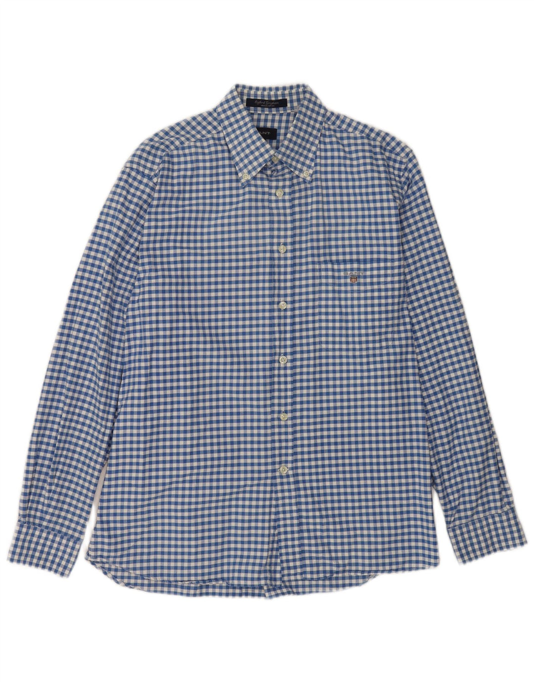 Gant Chemise Regular Fit Homme Bleu Moyen Vichy Coton