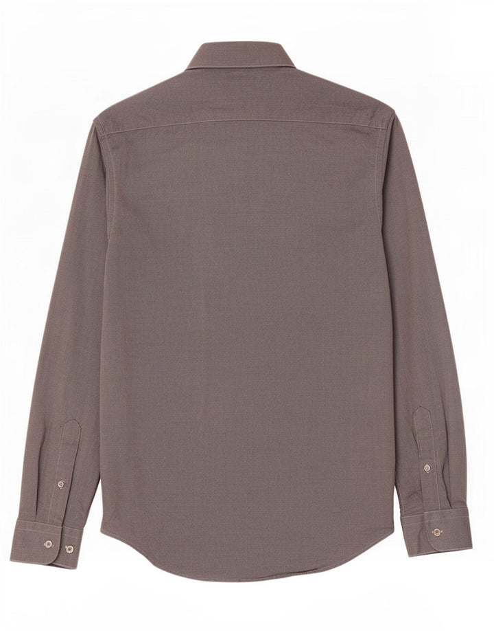 Zara Chemise Regular Fit Homme Gris Moyen Coton