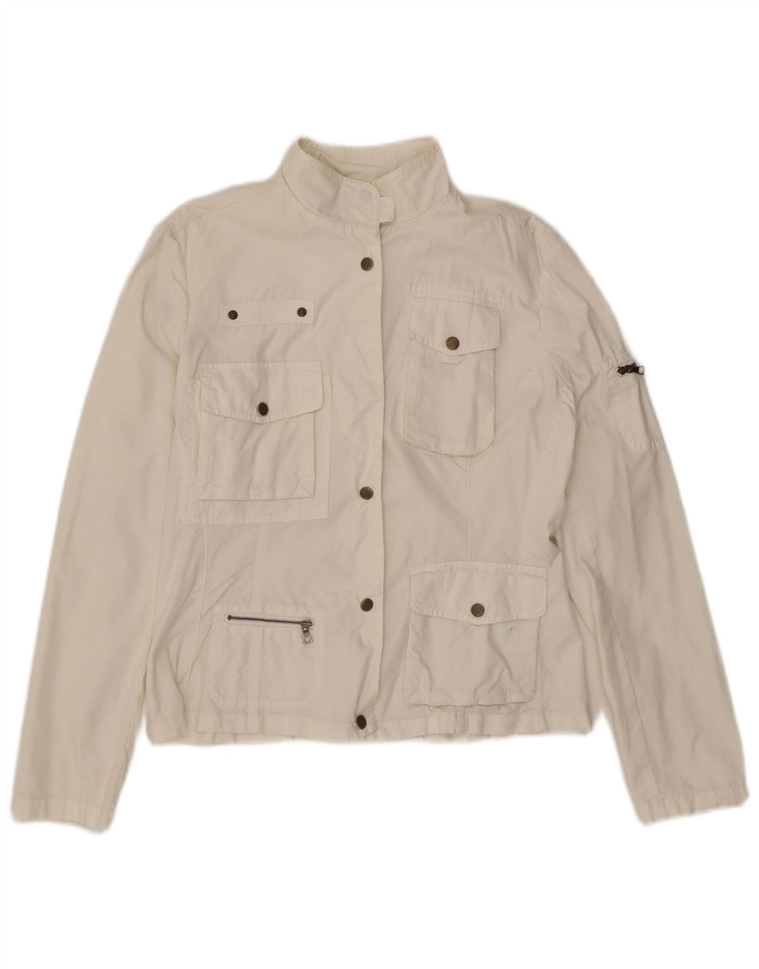 Marlboro Classics Veste utilitaire pour femme EU 44 XL Coton blanc