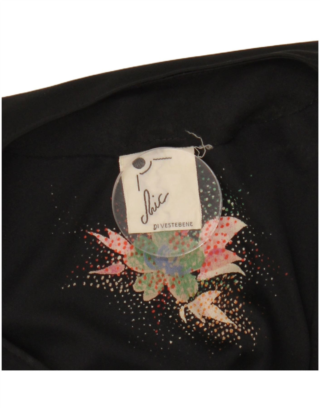 Chic Femmes Voir À Travers Robe Portefeuille UK 12 Moyen Noir Floral