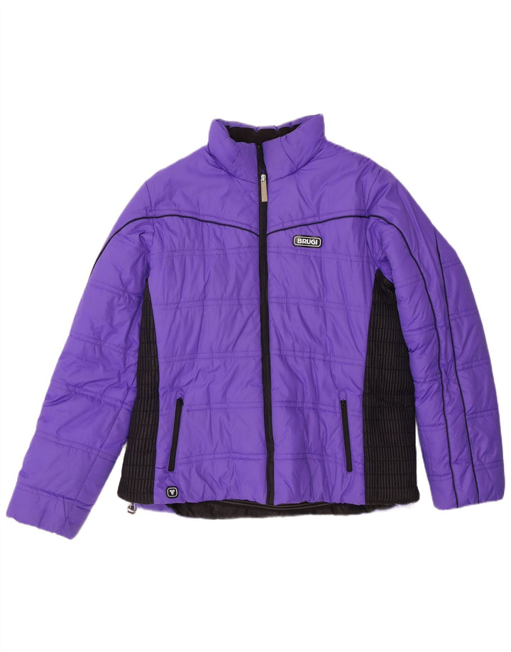 Brugi Veste matelassée pour femme UK 18 XL Violet Colourblock Polyamide