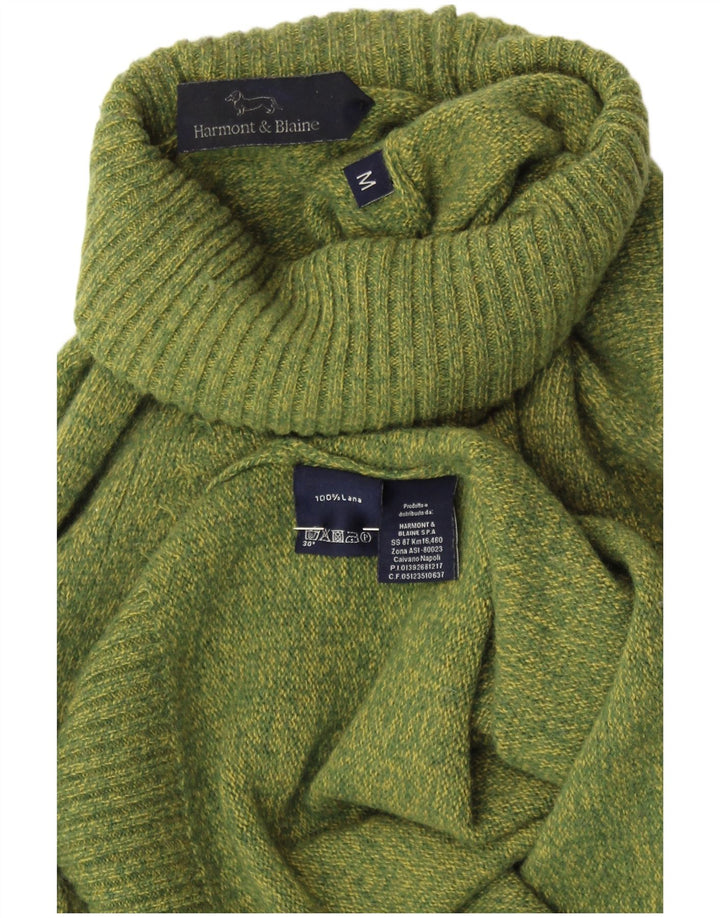 HARMONT & BLAINE Pull col roulé pour femme UK 14 Vert moyen