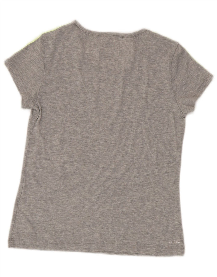 Adidas Garçon Climalite T-Shirt Top 11-12 ans Gris Polyester
