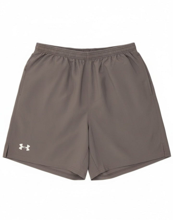 Short de sport Nike pour hommes, grand, gris, polyester
