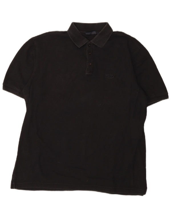 Fila Polo Homme IT 54 XL Noir Coton