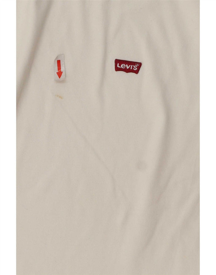 Levi's Tee-Shirt Coupe Standard Homme Blanc Moyen Coton