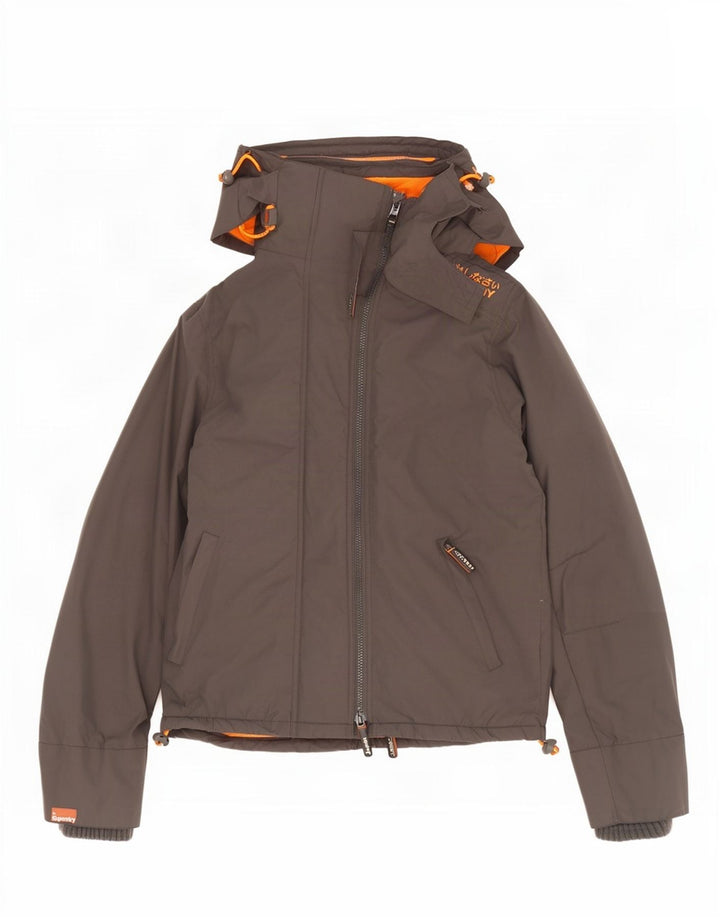 Superdry Veste coupe-vent graphique The Windcheater pour homme UK 40 Large Gris