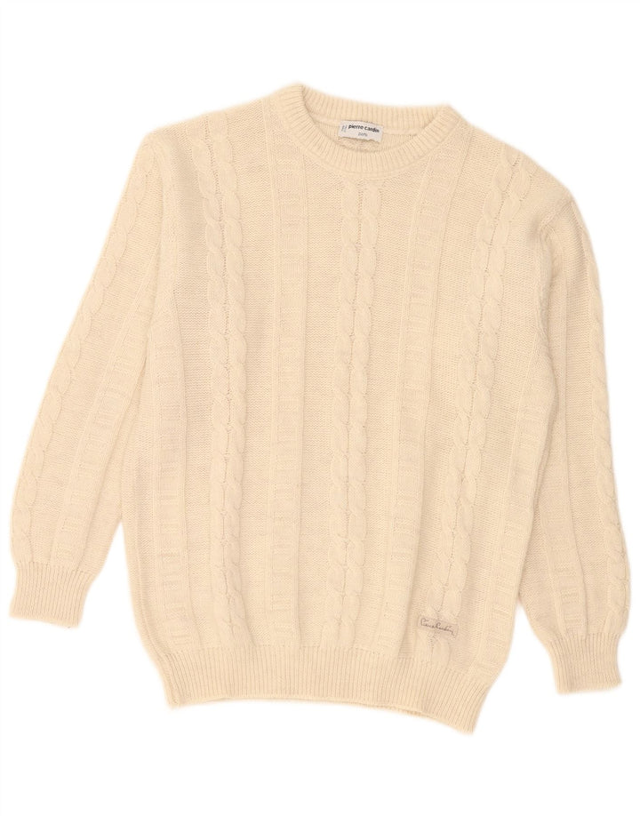 Pierre Cardin Pull col bateau pour homme Large Beige