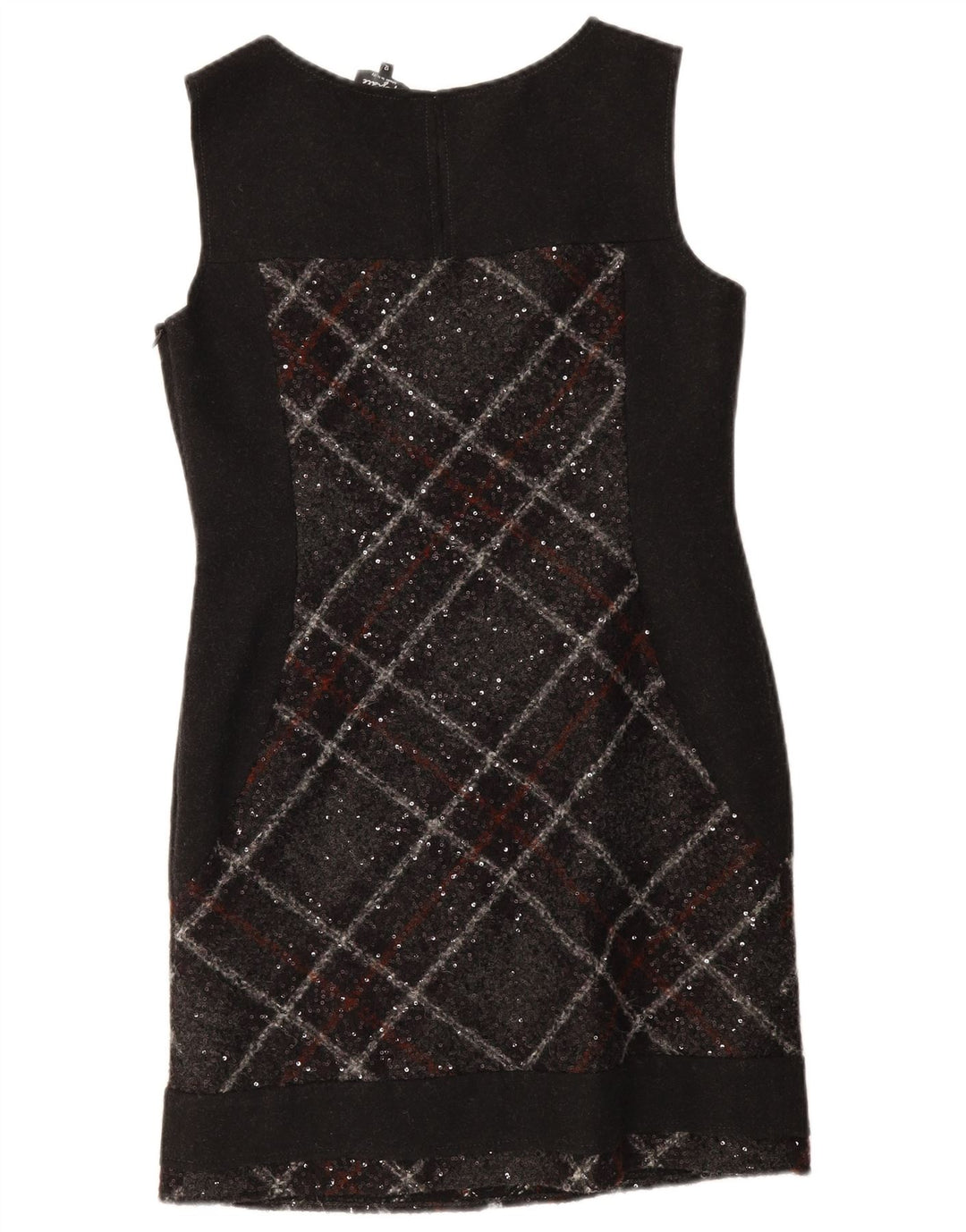 Marks & Spencer Robe fourreau Per Una pour femme UK 12 à carreaux noirs moyens