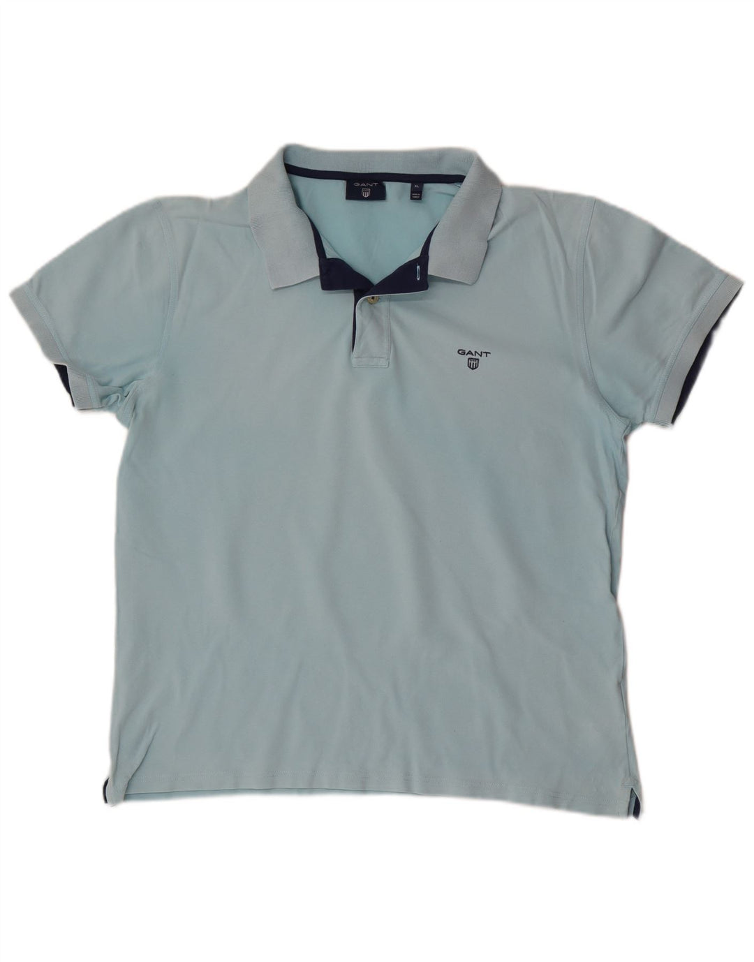 Gant Polo Homme XL Bleu Coton