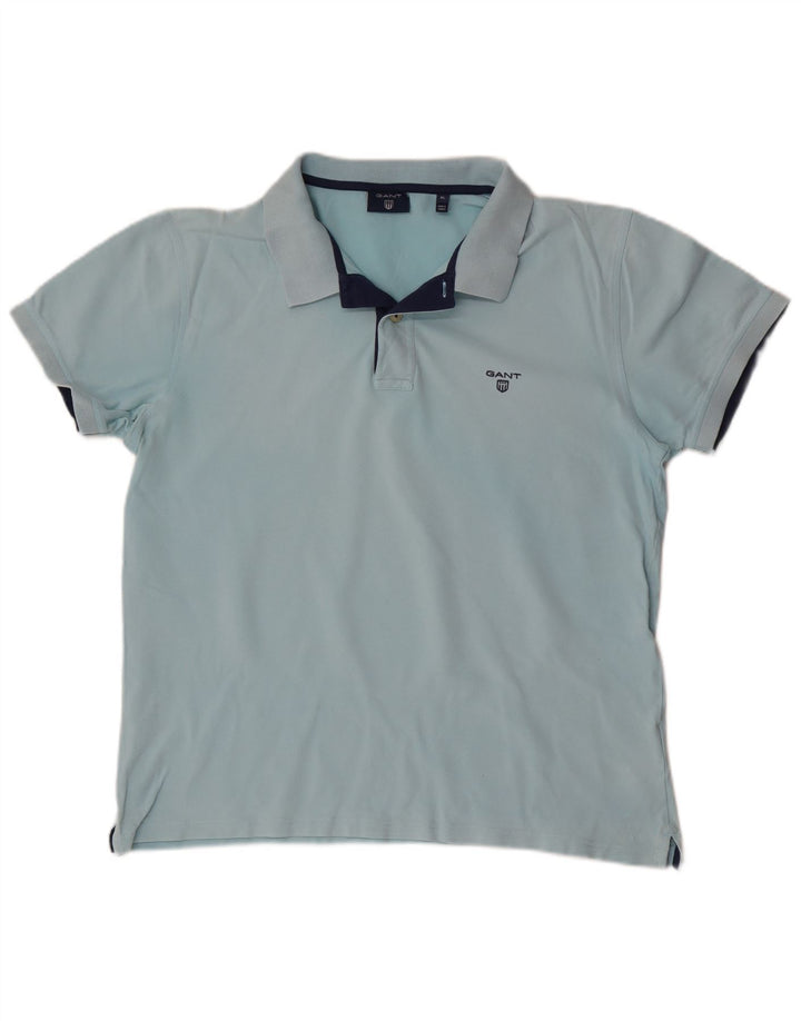 Gant Polo Homme XL Bleu Coton