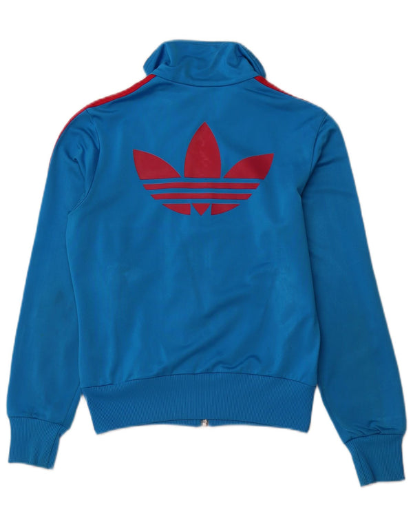 Adidas Veste de survêtement graphique pour femme EU 36 Petit Bleu Polyester