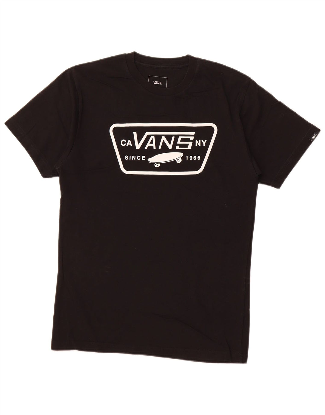 VANS T-shirt graphique coupe classique pour hommes, petit coton noir