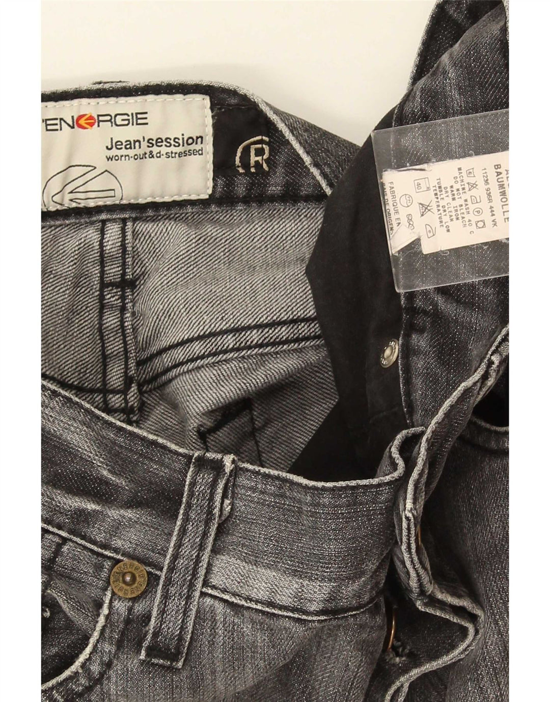 Energie Jean Droit Morris Homme W30 L30 Gris Coton