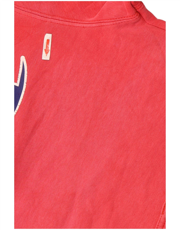Champion Pull à Capuche Graphique Homme Rouge Moyen Coton