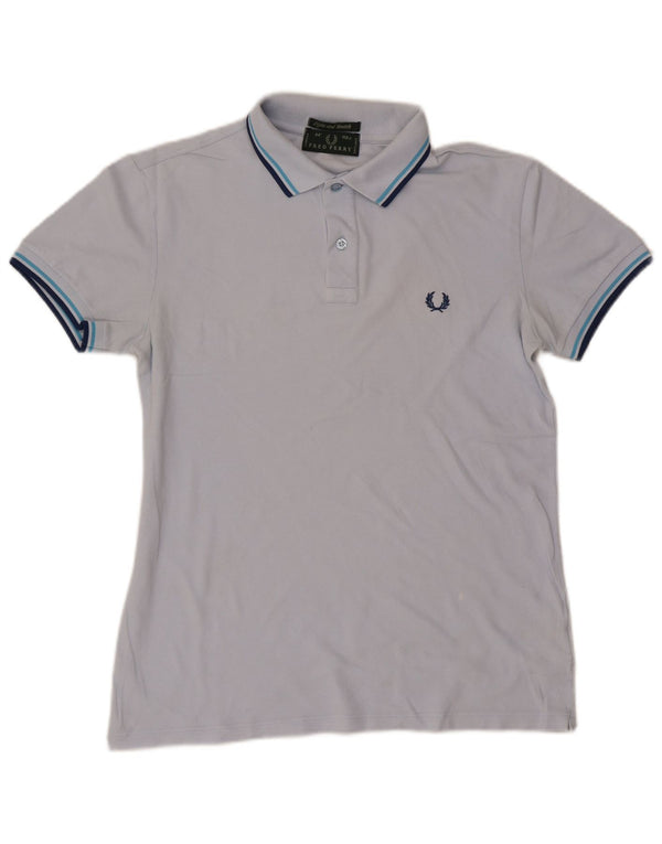 Fred Perry Polo Homme Bleu Moyen Rayé Coton