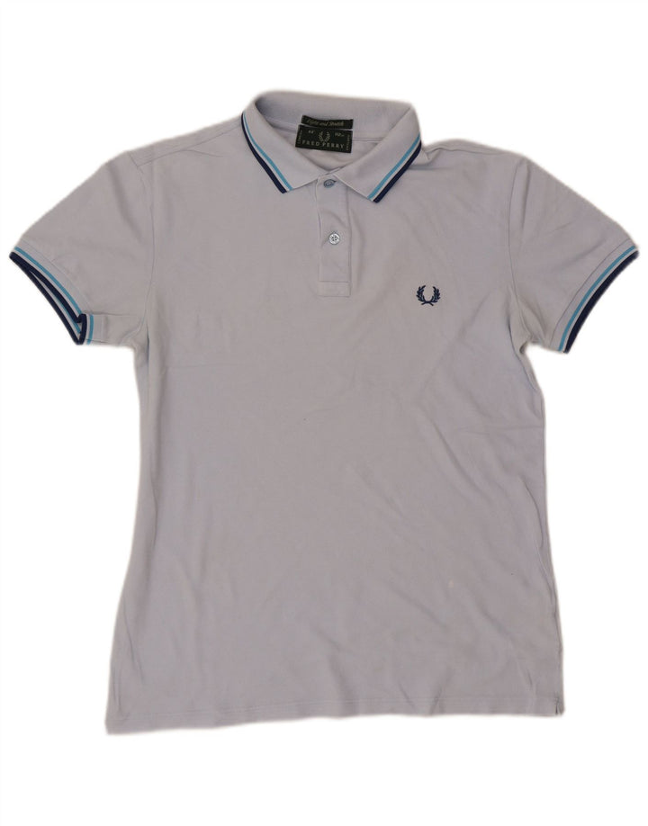 Fred Perry Polo Homme Bleu Moyen Rayé Coton