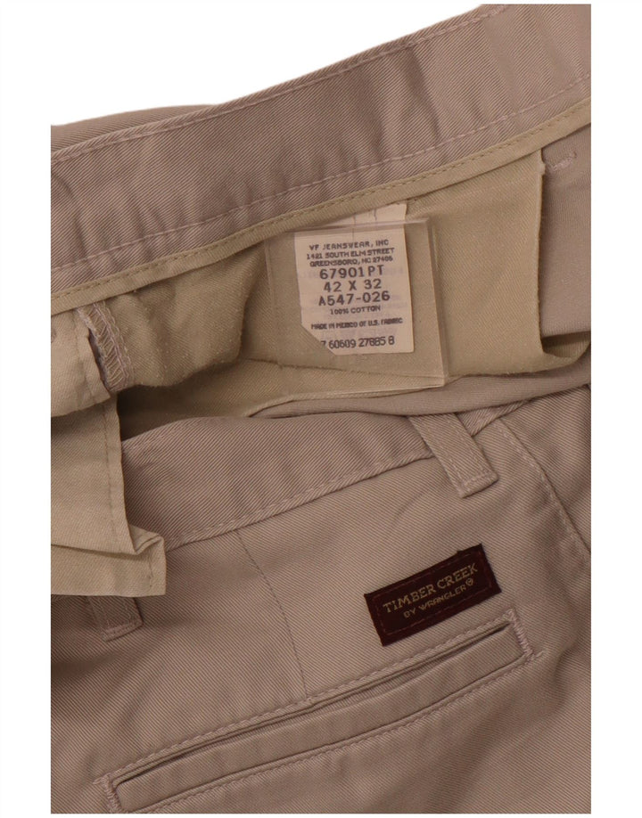 WRANGLER Pantalon Chino Timber Creek Pegged Homme W42 L32 Coton Beige