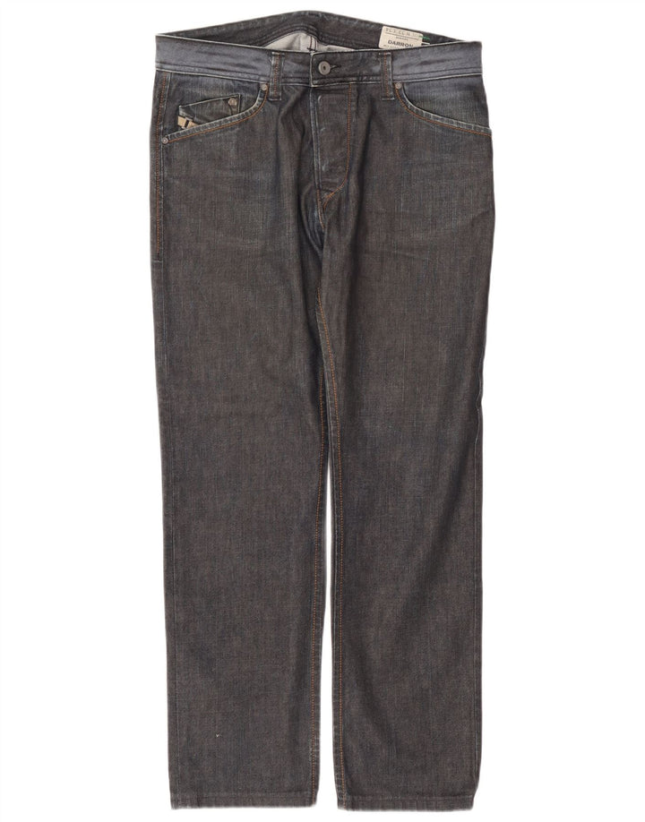 Diesel Jean Droit Darron W33 L30 Homme Gris Coton