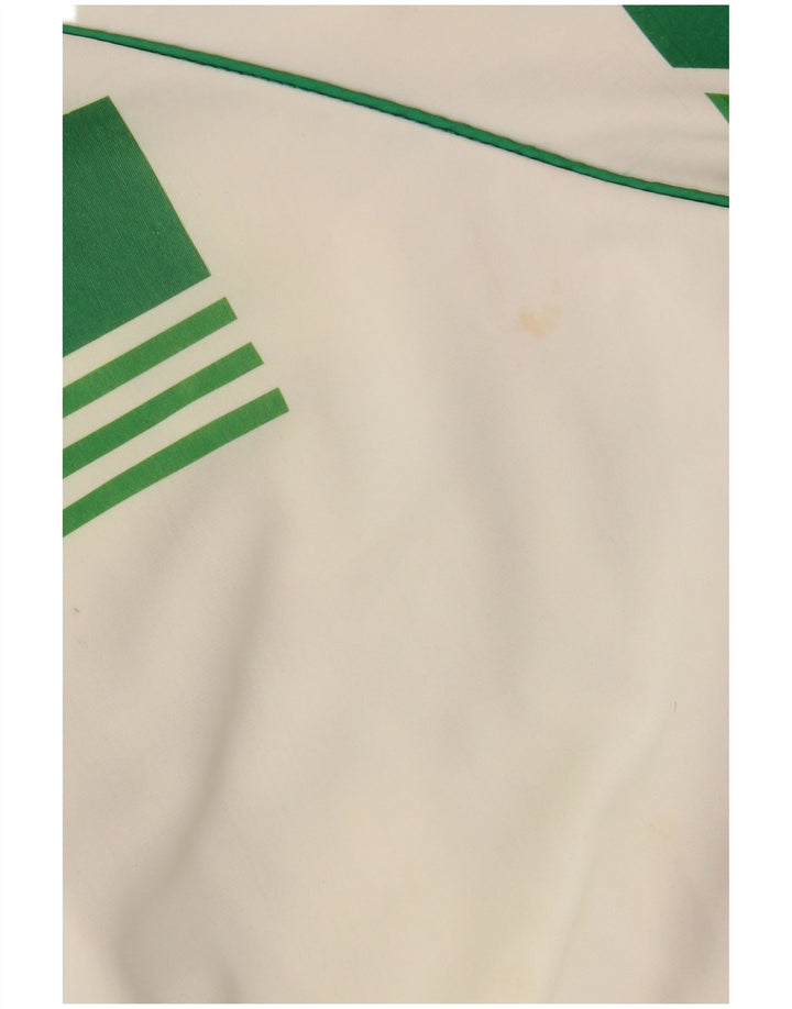 vintage Mens Survêtement Top Veste 2XL Blanc Colourblock Nylon