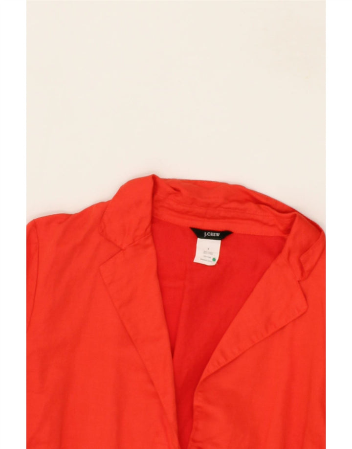 J. CREW Womens Blazer Jacket US 6 Medium Red Linen Vintage J. Crew and Second-Hand J. Crew from Messina Hembry 