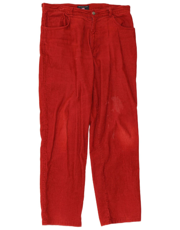 U.S. Polo Assn. Pantalon droit en velours côtelé pour homme IT 50 Large W34 L32 Rouge