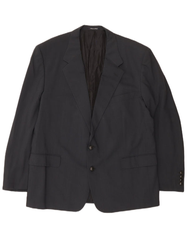Yves Saint Laurent Veste Blazer 2 Boutons Homme IT 56 3XL Gris Laine