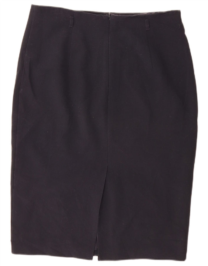Marks & Spencer Jupe crayon pour femme UK 14 Large W32 Bleu marine Polyester