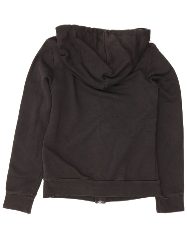Adidas Pull à capuche zippé pour femme UK 4/6 XS Noir Coton