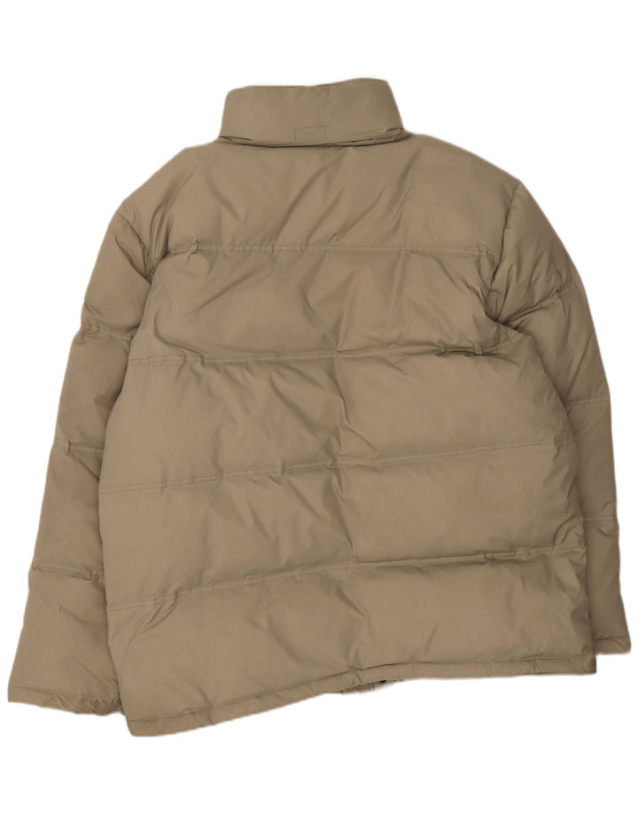 Champion Veste matelassée à capuche pour homme UK 42 XL Beige Polyamide