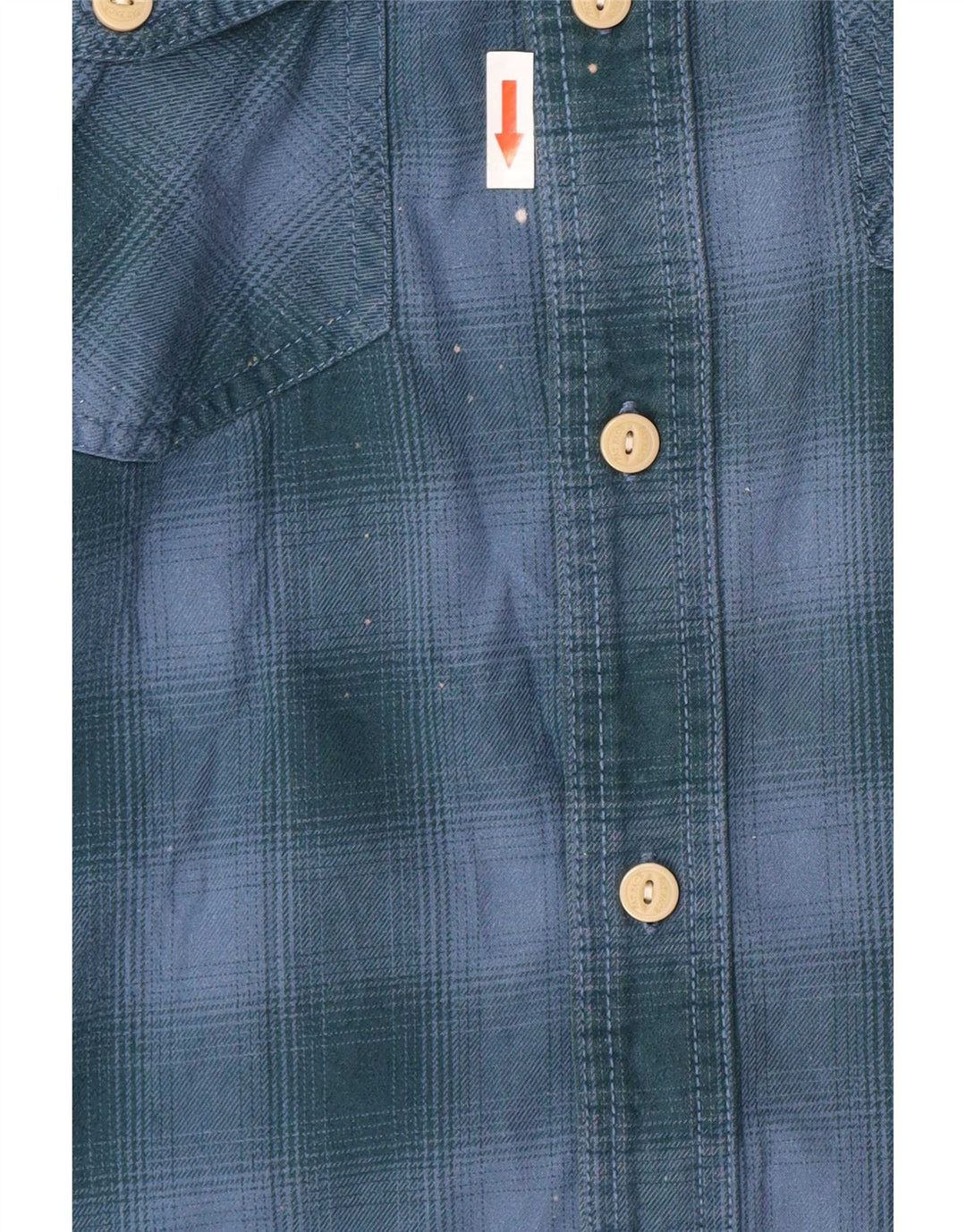 Fat Face Chemise classique en flanelle pour homme en coton à carreaux bleus