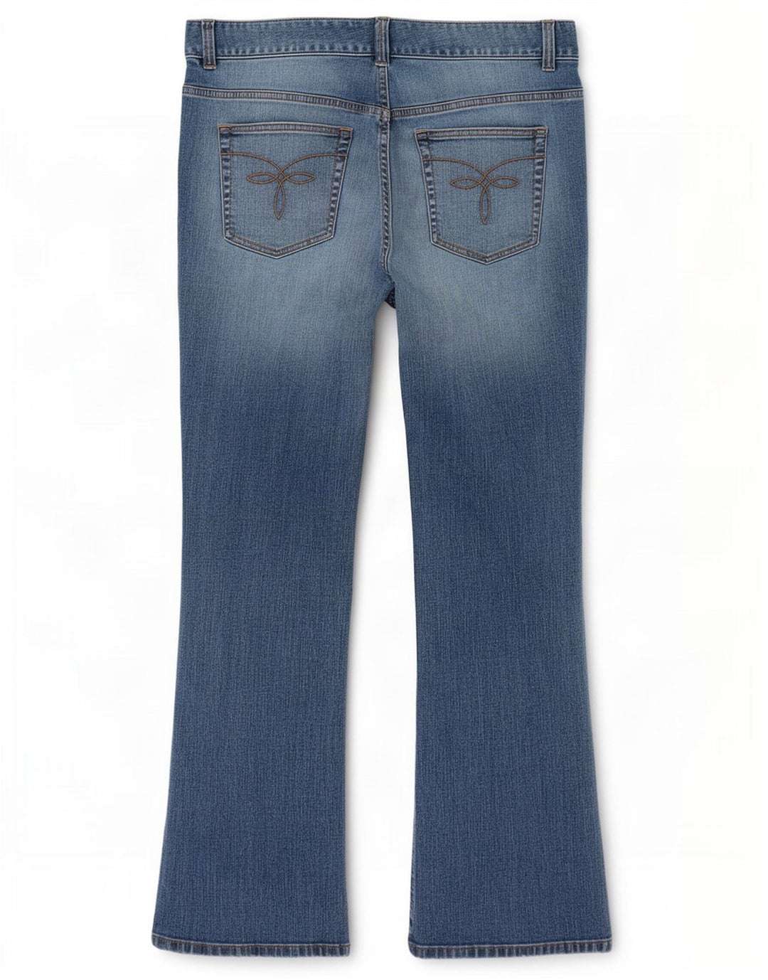 Chaps Jeans Bootcut Petite Femme US 12 Large W34 L29 Coton Bleu