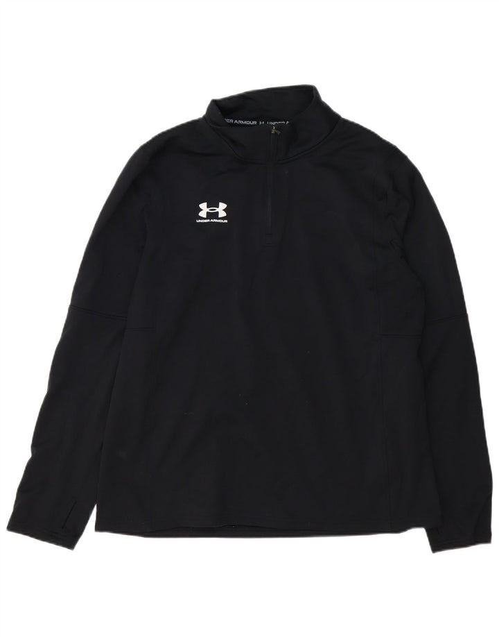 Under Armour Haut de Survêtement Zip Neck Pullover Homme Noir XL Polyester