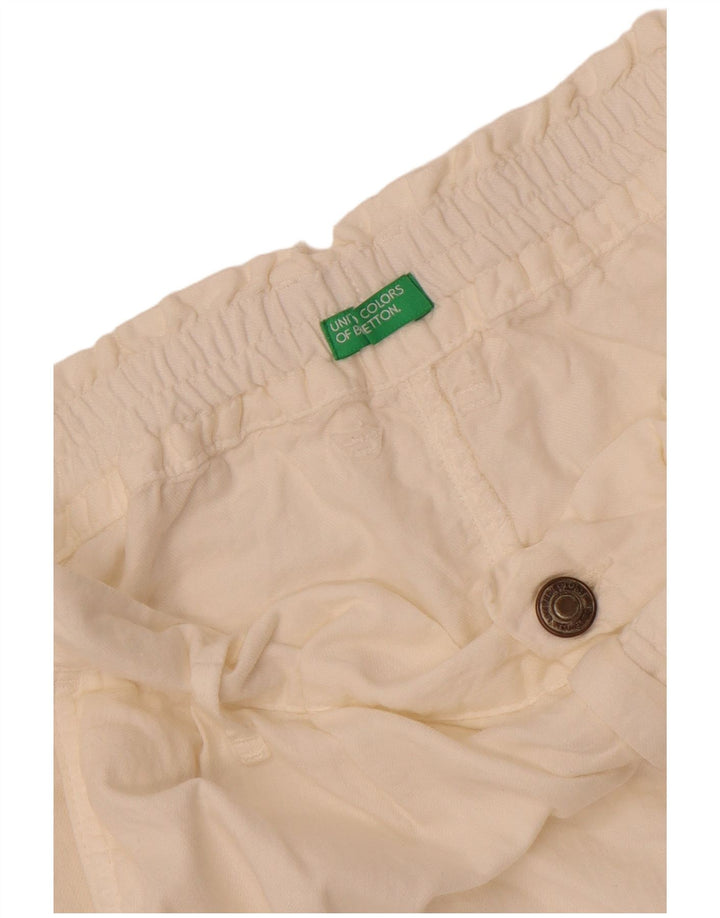 Benetton Short Chino Homme W28 Small Blanc