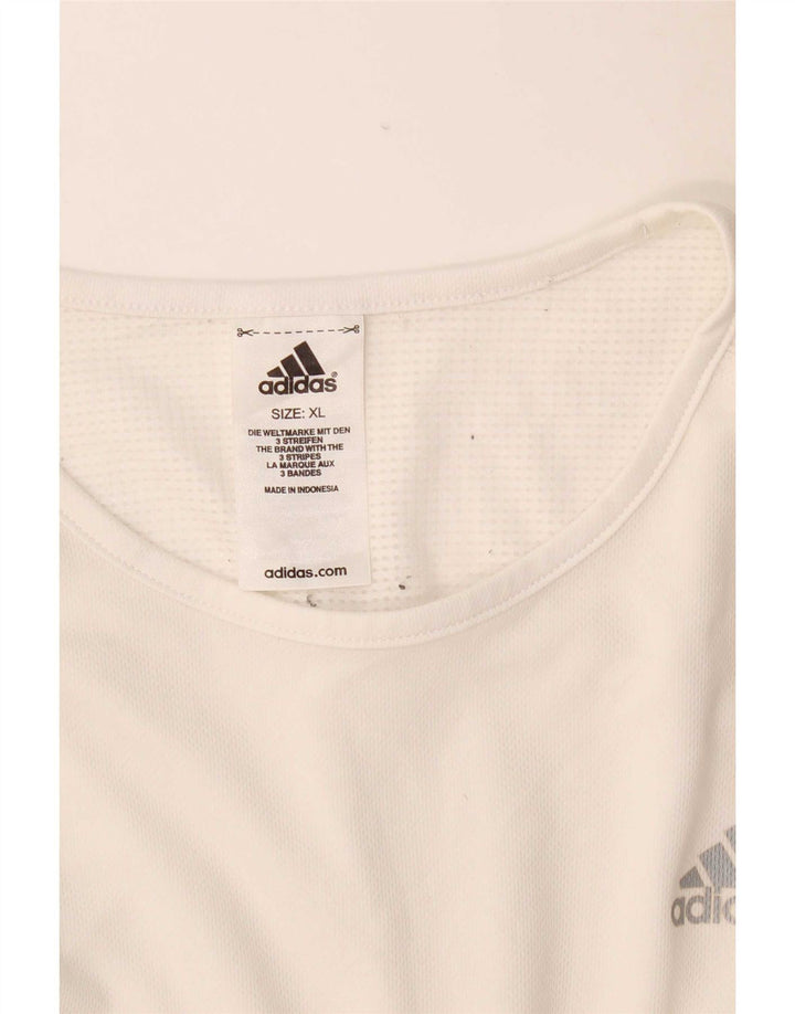 Adidas Débardeur Homme XL Blanc Polyester