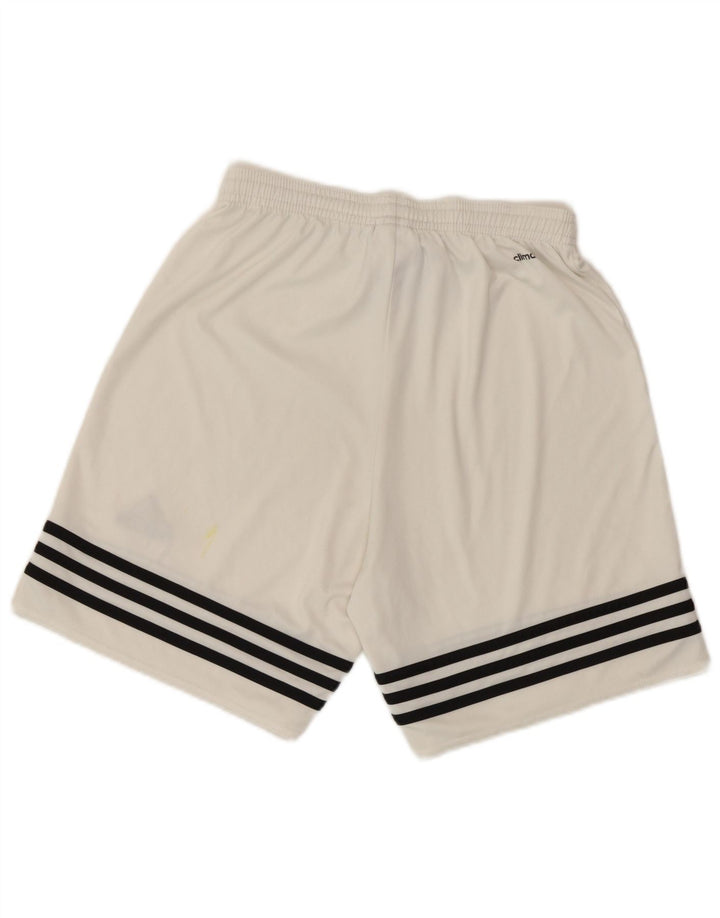Adidas Short de sport Climalite pour homme Petit Blanc Polyester