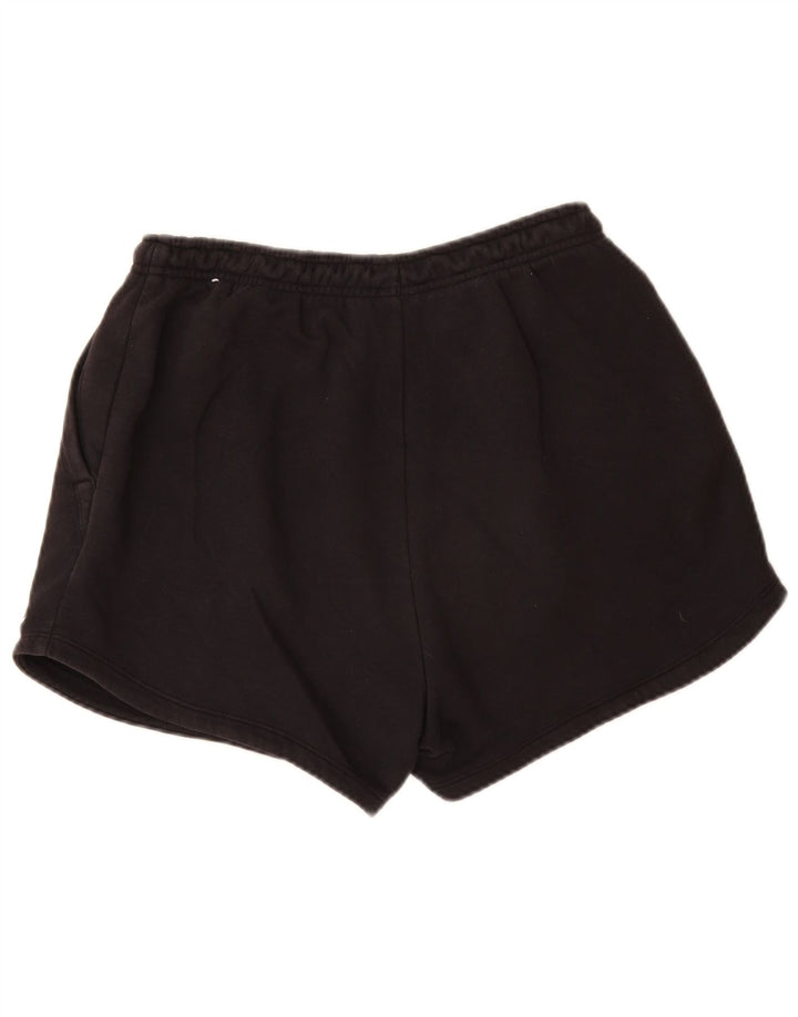 NIKE Short de sport coupe ample pour femme UK 12 en coton noir moyen