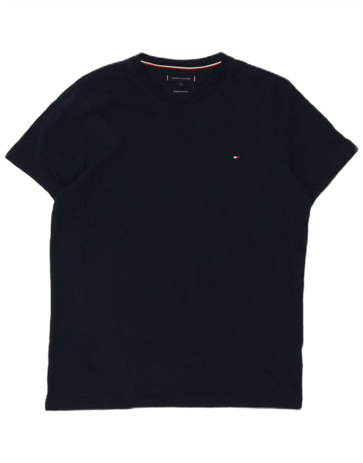 Tommy Hilfiger T-Shirt Homme Bleu Marine Moyen Coton