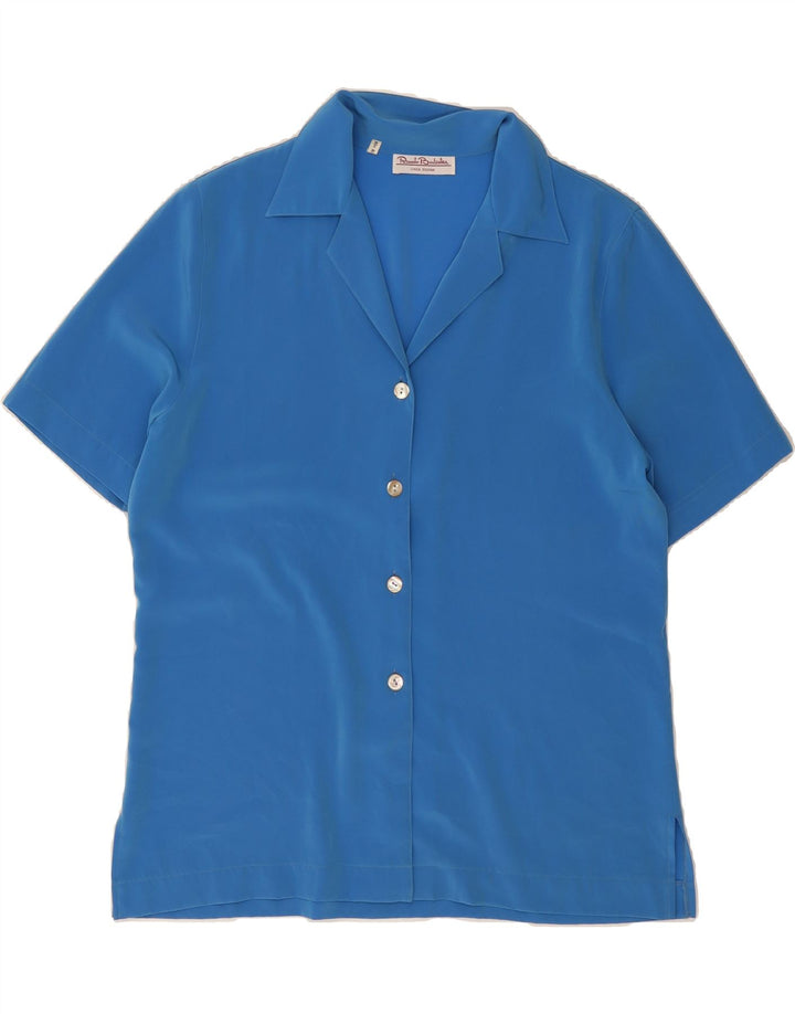 RENATO BALESTRA Womens Short Sleeve Shirt IT 46 Large Blue Vintage Renato Balestra and Second-Hand Renato Balestra from Messina Hembry 