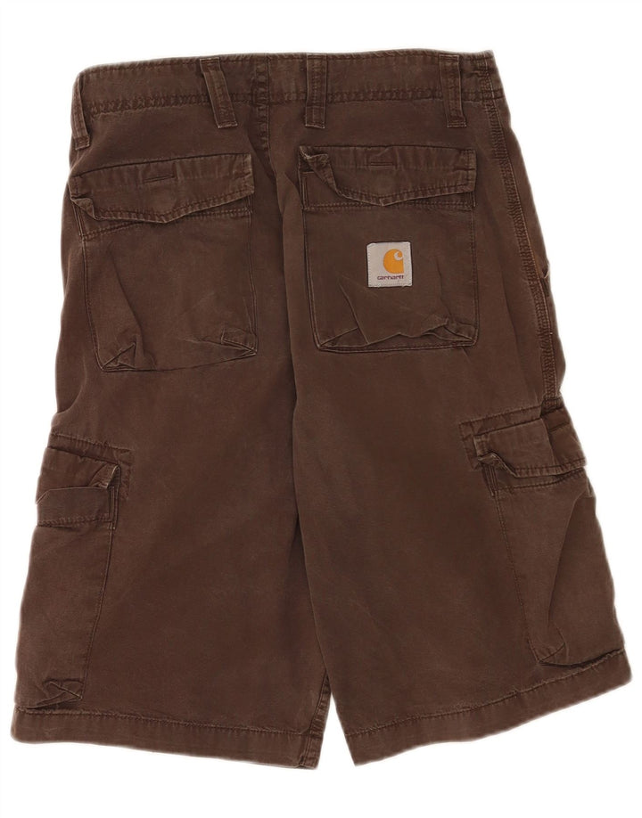 Carhartt Bermuda Cargo Homme W30 Coton Marron Moyen