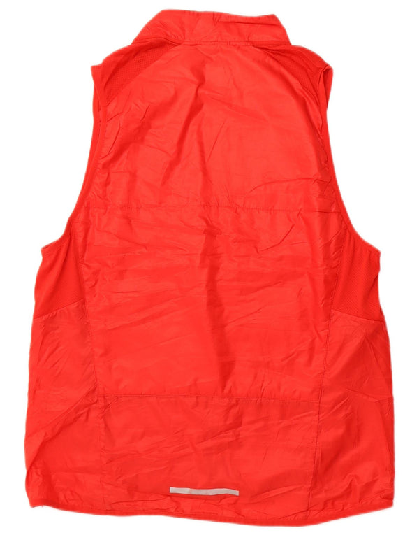 NIKE Gilet Femme UK 16 Large Rouge Polyester