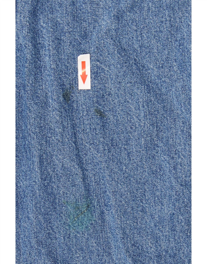 vintage Femme Dungarees Jeans Taille 10/12 Moyen W28 L25 Coton Bleu