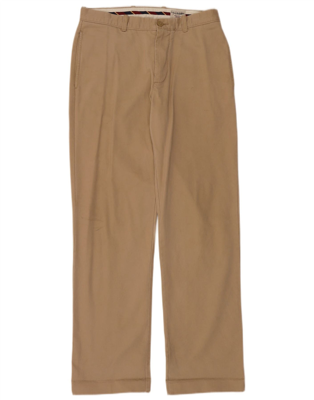 J. CREW Pantalon Chino Droit Homme W31 L34 Coton Beige