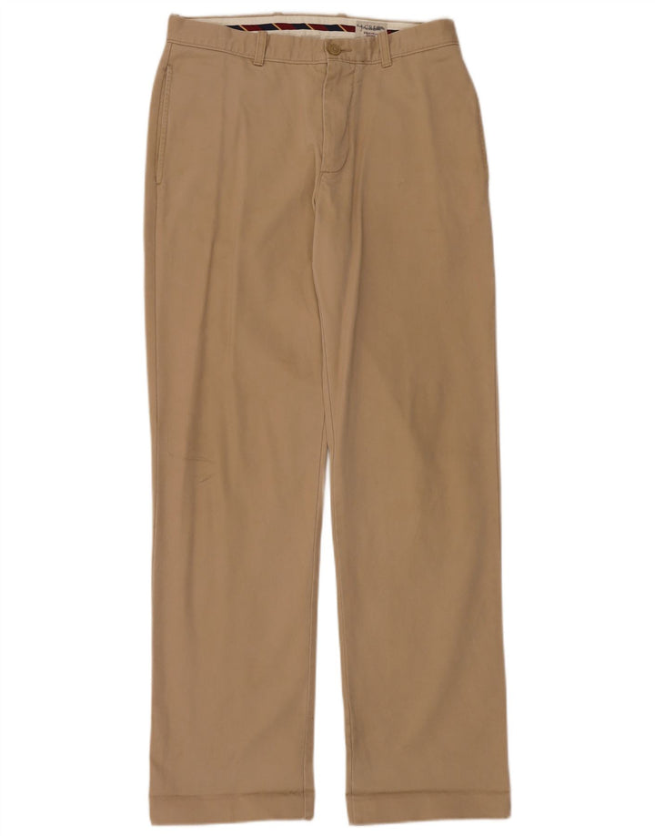 J. CREW Pantalon Chino Droit Homme W31 L34 Coton Beige